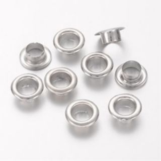 < EYELET GROMMET >Không rỉ sét- Không chứa Cadmium/ Lead/ Zinc/Nickel  Phụ kiện trang sức handmade khoen hạt charm
