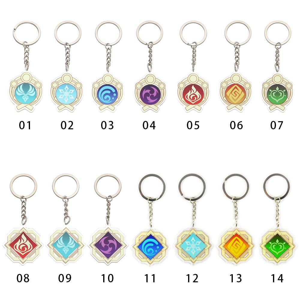 MELODG Móc Khóa Hình Nhân Vật Anime God 'S Eye Element Vision Thời Trang