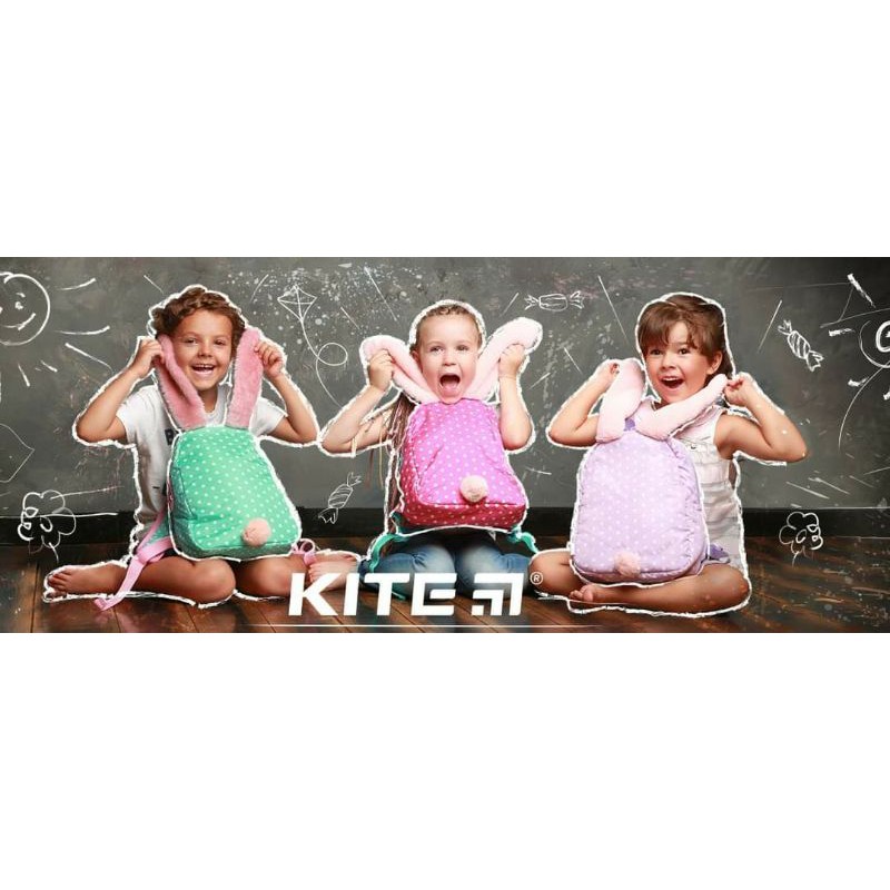 Balo mẫu giáo tai thỏ siêu nhẹ KITE nhập khẩu Đức