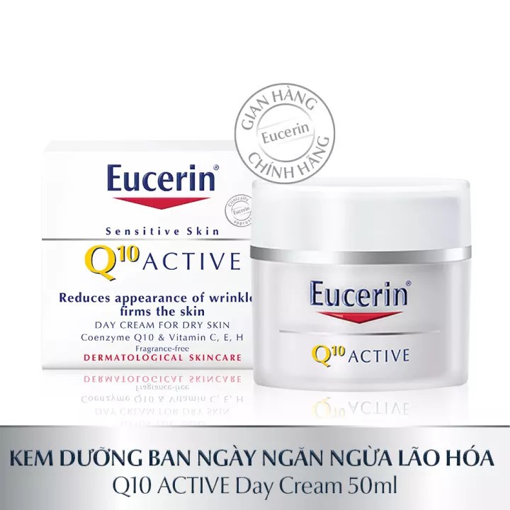 Kem dưỡng ẩm ngăn ngừa lão hóa ban Ngày Eucerin Q10 Active Day Cream 50ml - 63413