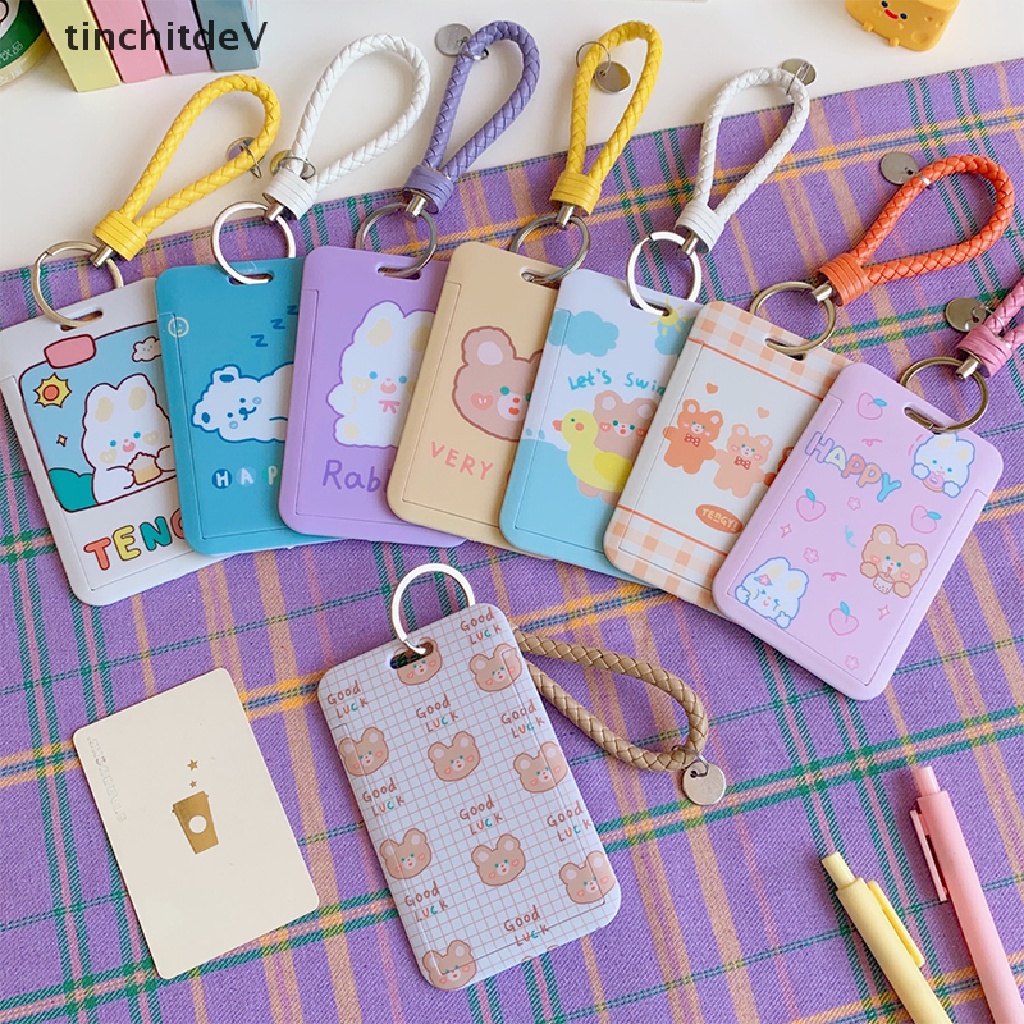 Vỏ Đựng Thẻ ID / Tiền / Thẻ ID Hình Thỏ / Gấu Hoạt Hình Dễ Thương