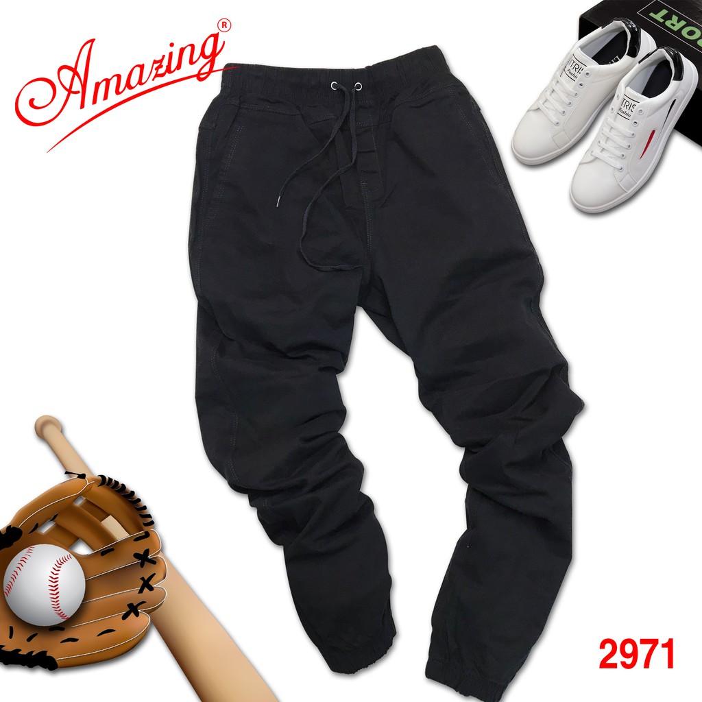 Amazing, quần Jogger kaki nam màu xám, phong cách thể thao khỏe khoắn, chất liệu nhập khẩu, co giãn nhẹ, bigsize