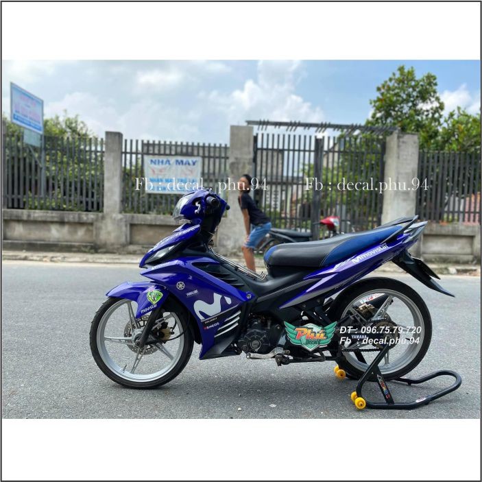 Tem Rời Exciter 135 Movistar Xanh trắng (V)