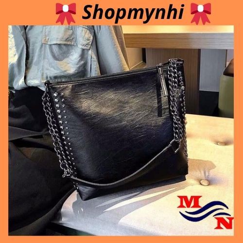 [Mã 11FASHIONSALE1 giảm 10000 đơn 50000] Túi xách nữ đeo chéo đinh tán cá tính MN6