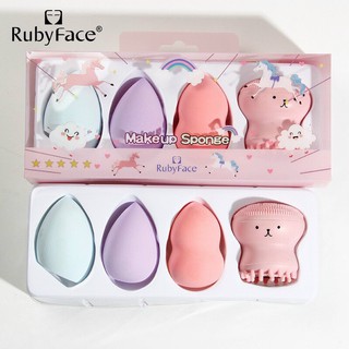 Set 3 mút trang điểm và 1 rửa mặt bạch tuộc
