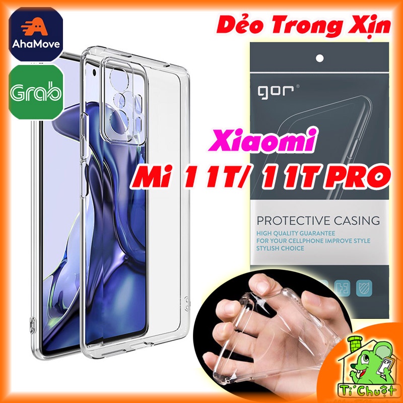 [Chính Hãng GOR][Ảnh Thật] Ốp lưng Xiaomi Mi 11T/ 11T PRO Silicon Dẻo Trong Suốt
