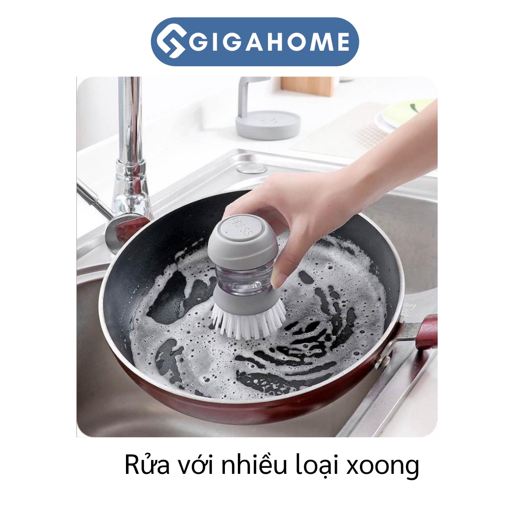Cọ Rửa Chén, Chà Xoong Nồi Đa Năng Kèm Hộp Đựng Xà Phòng Và Giá Để GIGAHOME 8881