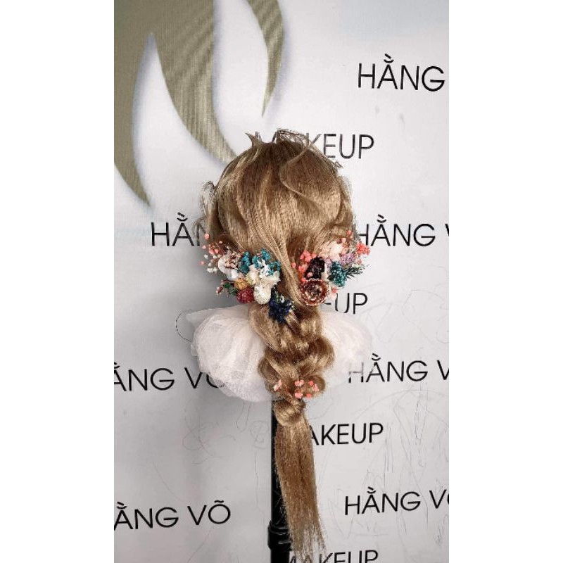 Hoa khô cài tóc tự phối
