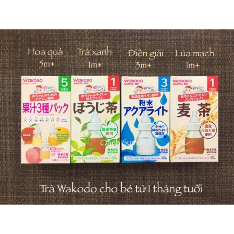 ♻️♻️TRÀ HOA QUẢ WAKODO CHO BÉ TỪ 1M NHIỀU VỊ (DATE 2022)♻️♻️