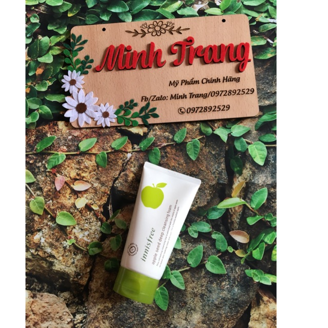 Sữa rửa mặt innisfree apple seed deep