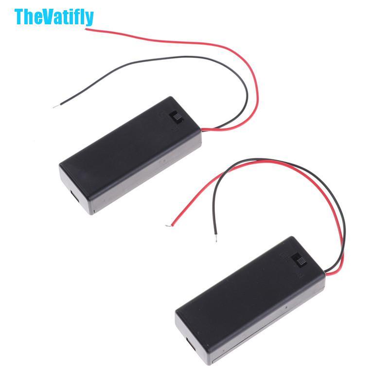 Bộ 2 Hộp Pin Aa 3v 2 Aa Có Tay Cầm Bật / Tắt