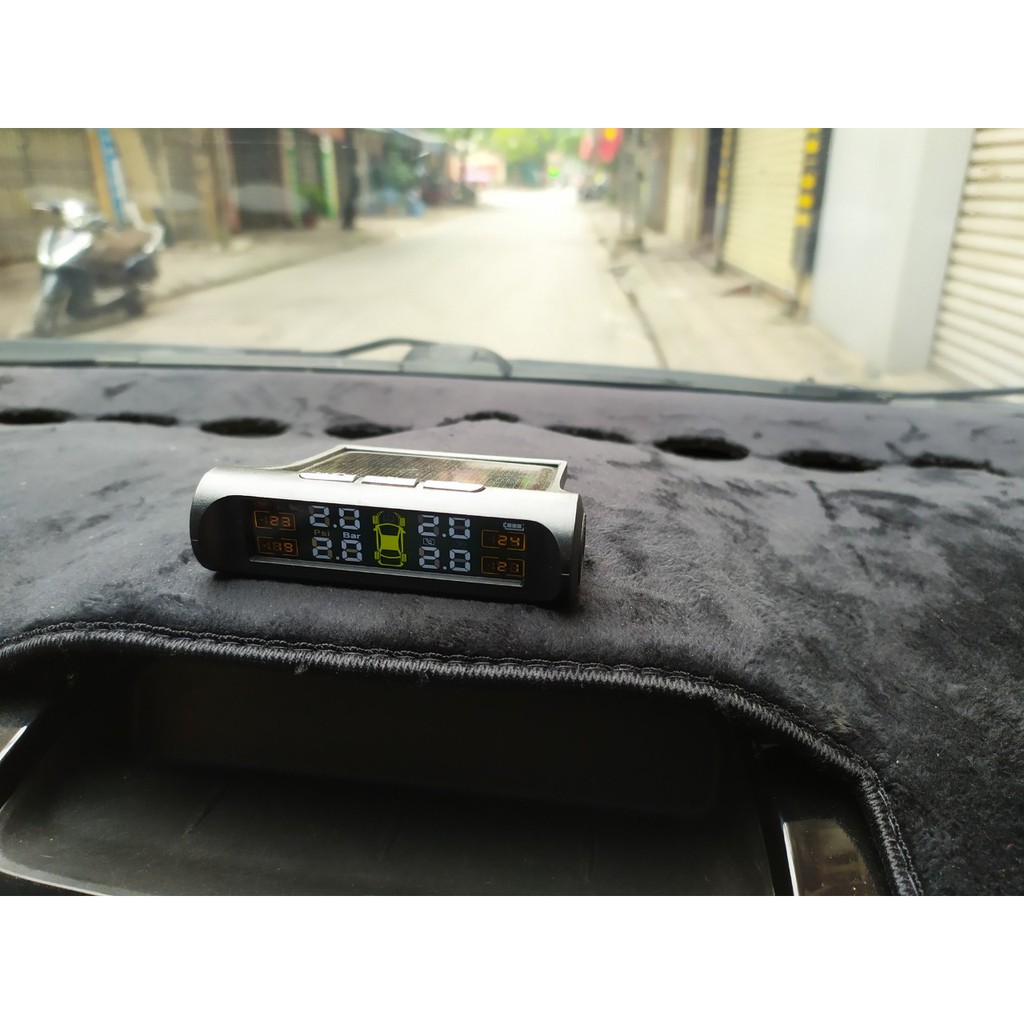 Bộ cảm biến Áp suất lốp ô tô van ngoài chạy năng lượng mặt trời , màn hình LCD