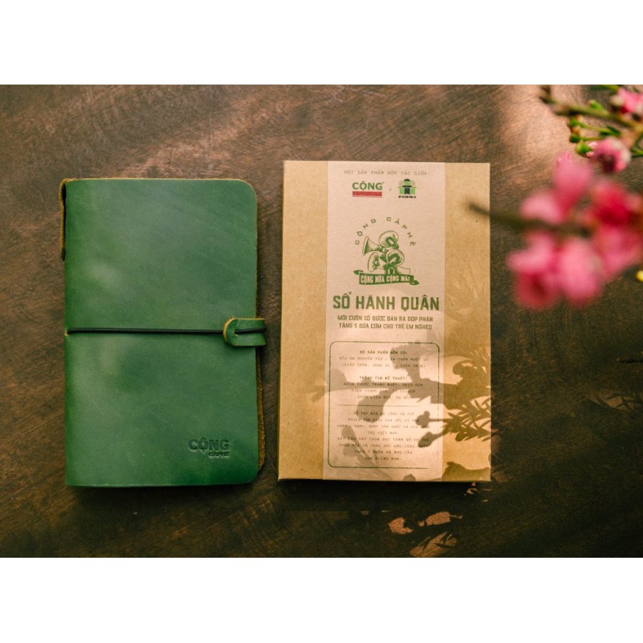 Sổ tay (Midori Notebook có 3 lõi sổ gạch ngang- trơn và chấm tròn) - Sổ hành quân - Cộng Cà Phê