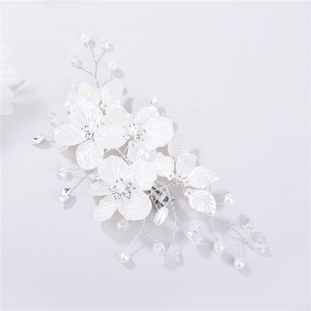 ROSE Lược Cài Tóc Cô Dâu Đính Pha Lê