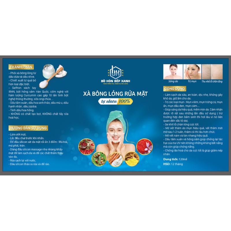 Xà Bông lỏng rửa mặt SAFFRON - HỒNG SÂM handmade, tự nhiên 100% có giấy kiểm định, hạn sử dụng 12 tháng | BigBuy360 - bigbuy360.vn