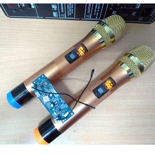 Micro loa kéo đầu nhôm wireless GD-V2 UHF