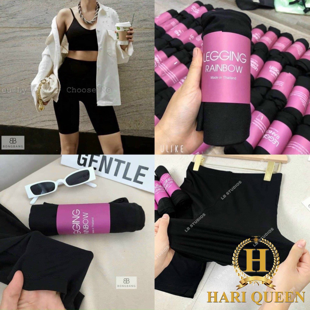 [ Mã 12FASHIONSALE1 giảm 10K đơn 50K ] Quần legging ngố nâng mông siêu hot siêu đẹp 2021 HARI0321