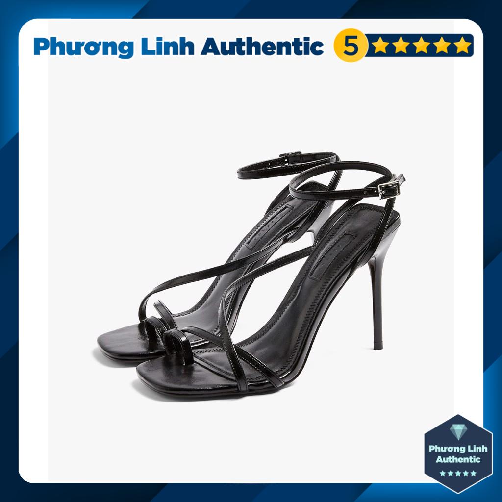 Giày cao gót quai mảnh Rise Black Strappy TOPSHOP Auth new tag có sẵn (có hộp) 32R26SBLK
