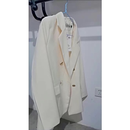Áo blazer phom suông hàng QC 2lớp dày dặn