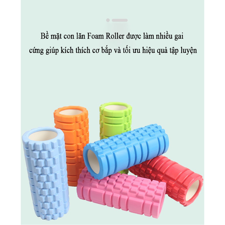 Con lăn Yoga Massage Foam Roller Topbody, nhiều kích thước