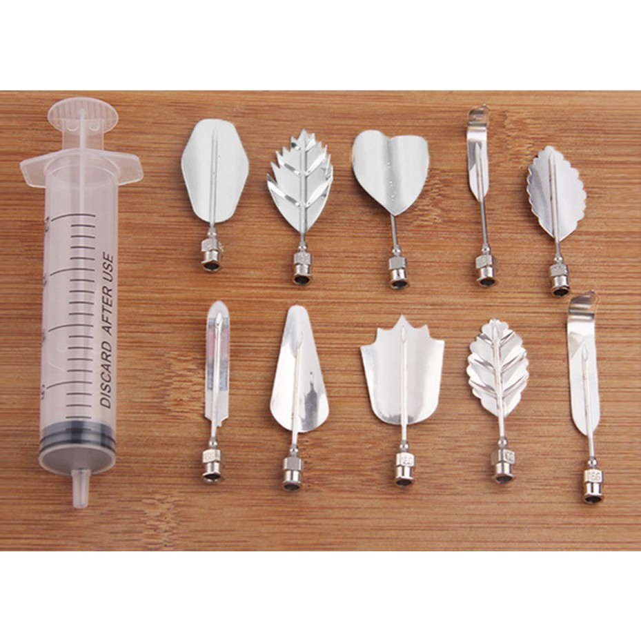 Bộ 10 Món Dụng Cụ Làm Rau Câu, Thạch 3D Inox