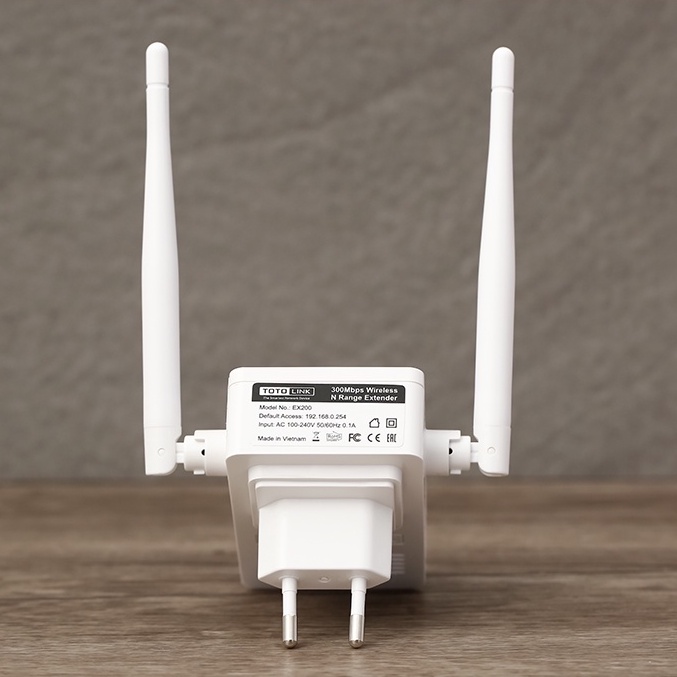 Bộ Mở Rộng Sóng Wifi Chuẩn N Totolink EX200 V2 Trắng