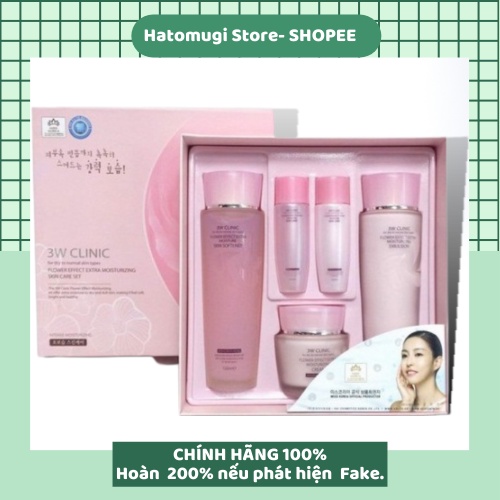 Set dưỡng trắng da [ Dùng Là Mê _Hàng AUTH ] Set Dưỡng Da 3W Clinic Collagen White Skin Care Set Chính Hãng MPLULU74