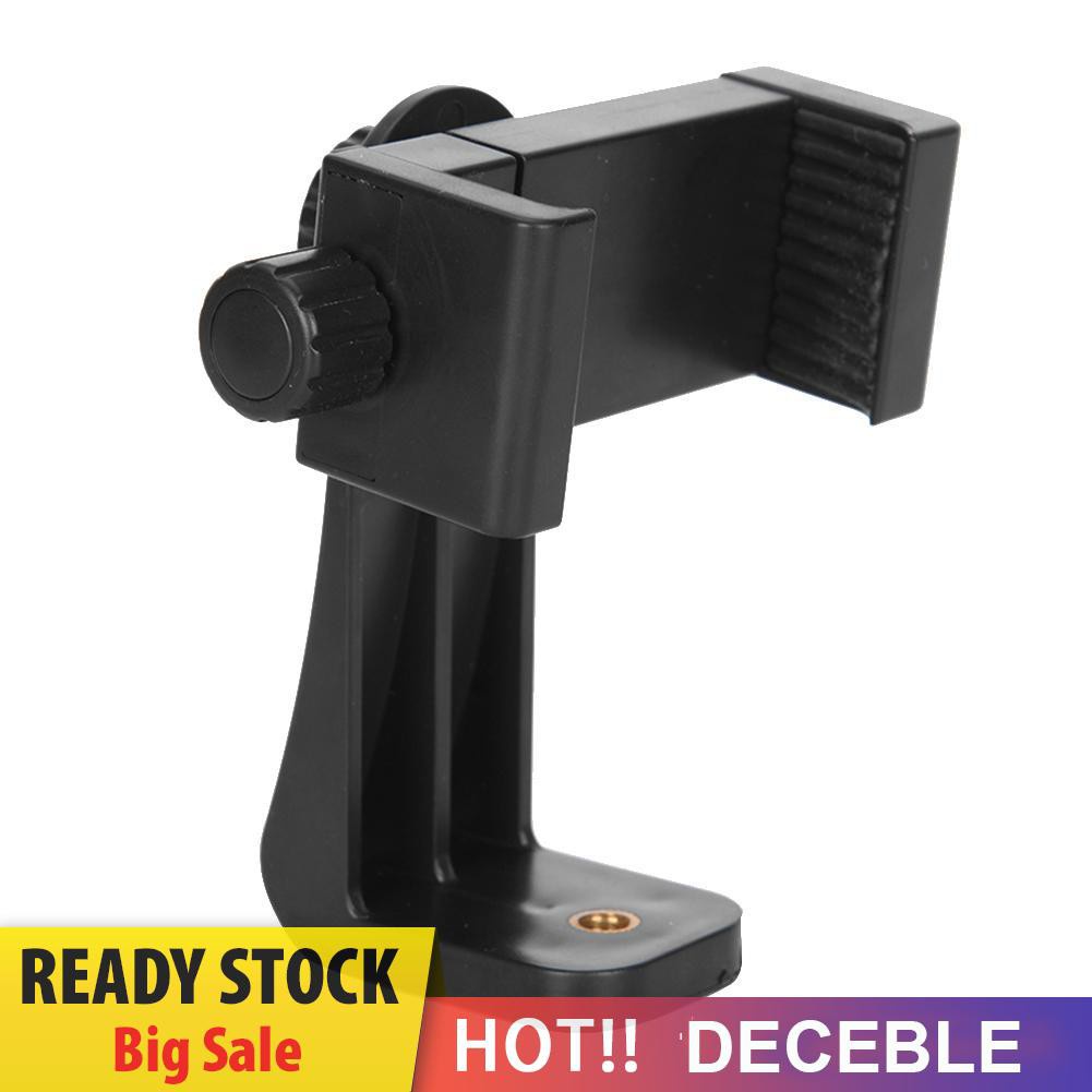 Deceble Tripod Mount Phone Clip Vertical Bracket 360 Degree Rotating Tripod Adapter