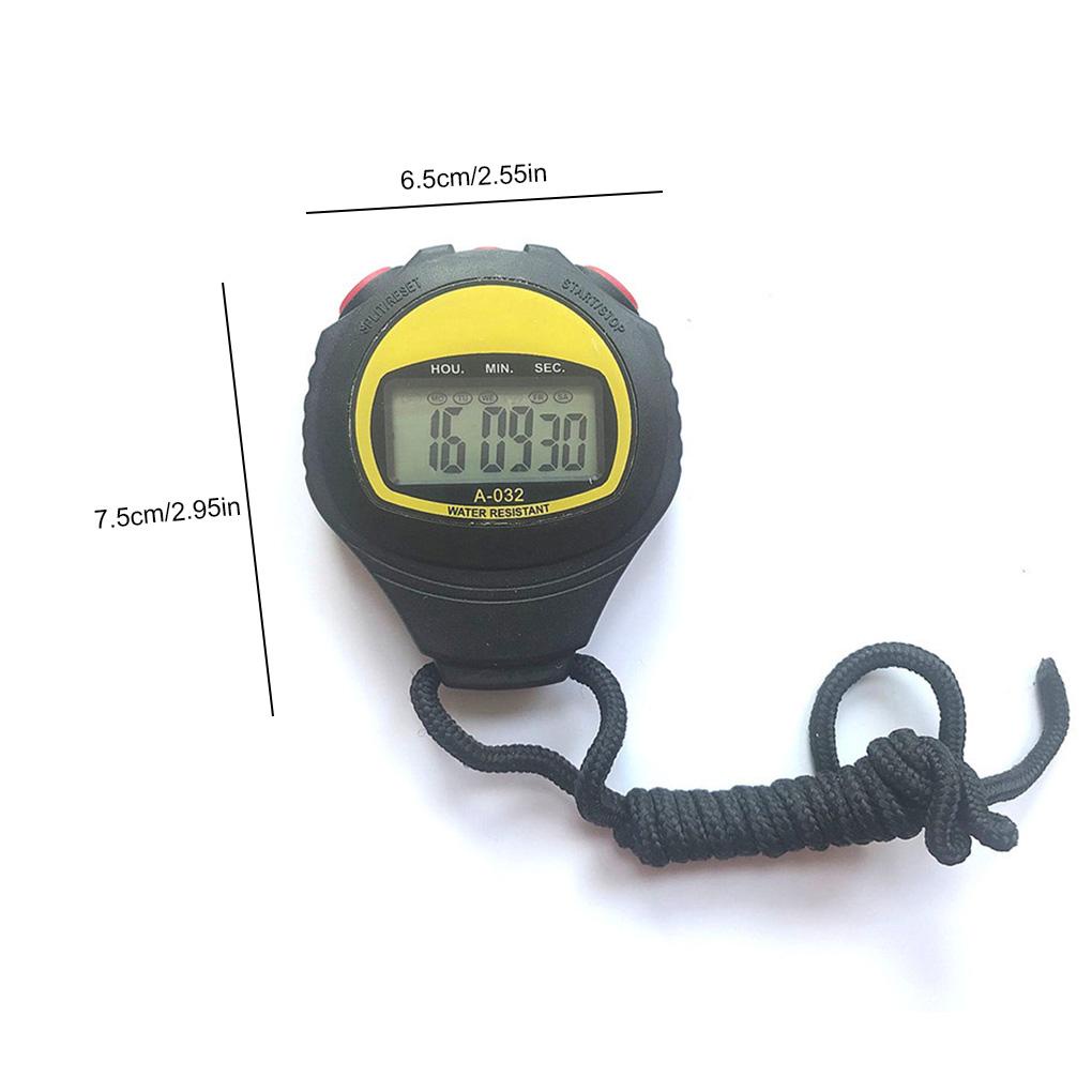 [Coco] Đồng Hồ Bấm Giờ Điện Tử Cầm Tay Cho Thể Thao Ngoài Trời Đua Xe Hẹn Giờ Chronograph Referee Athletes