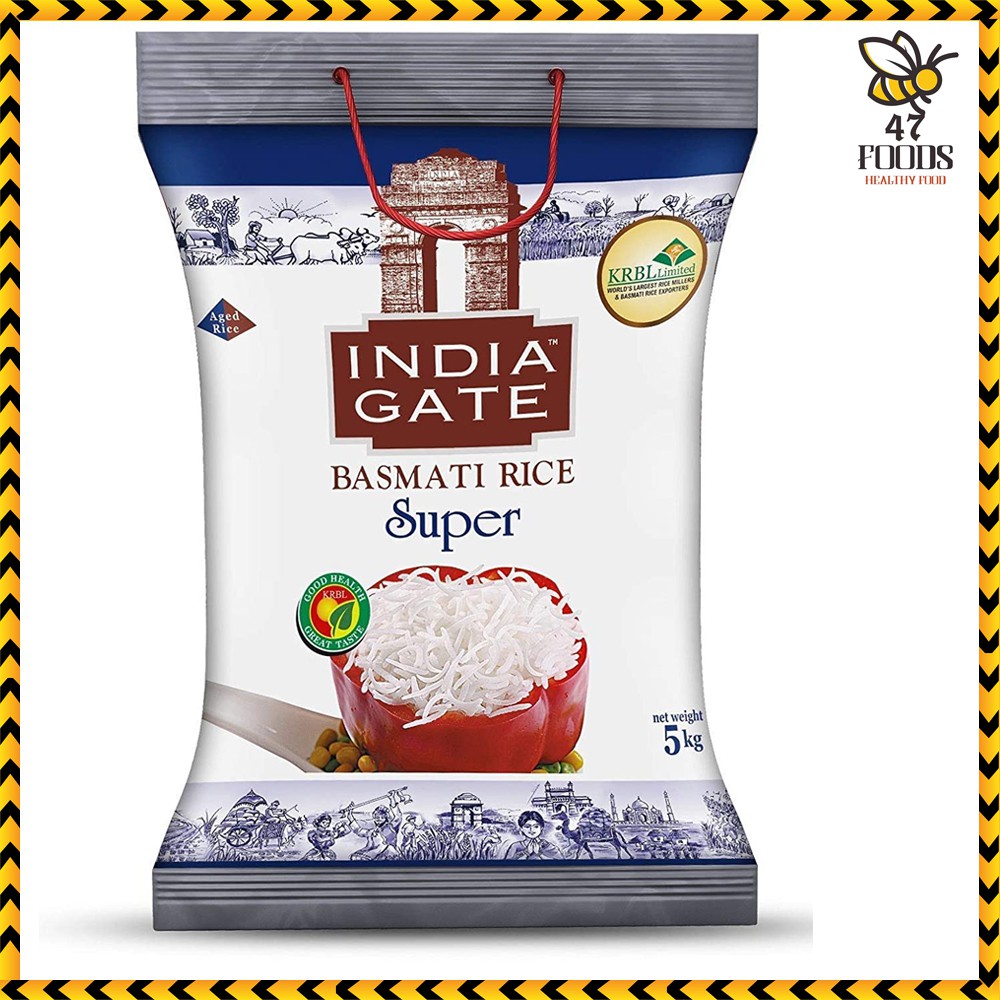 Gạo Ấn Độ Basmati India Gate Super 5kg ngăn ngừa tiểu đường