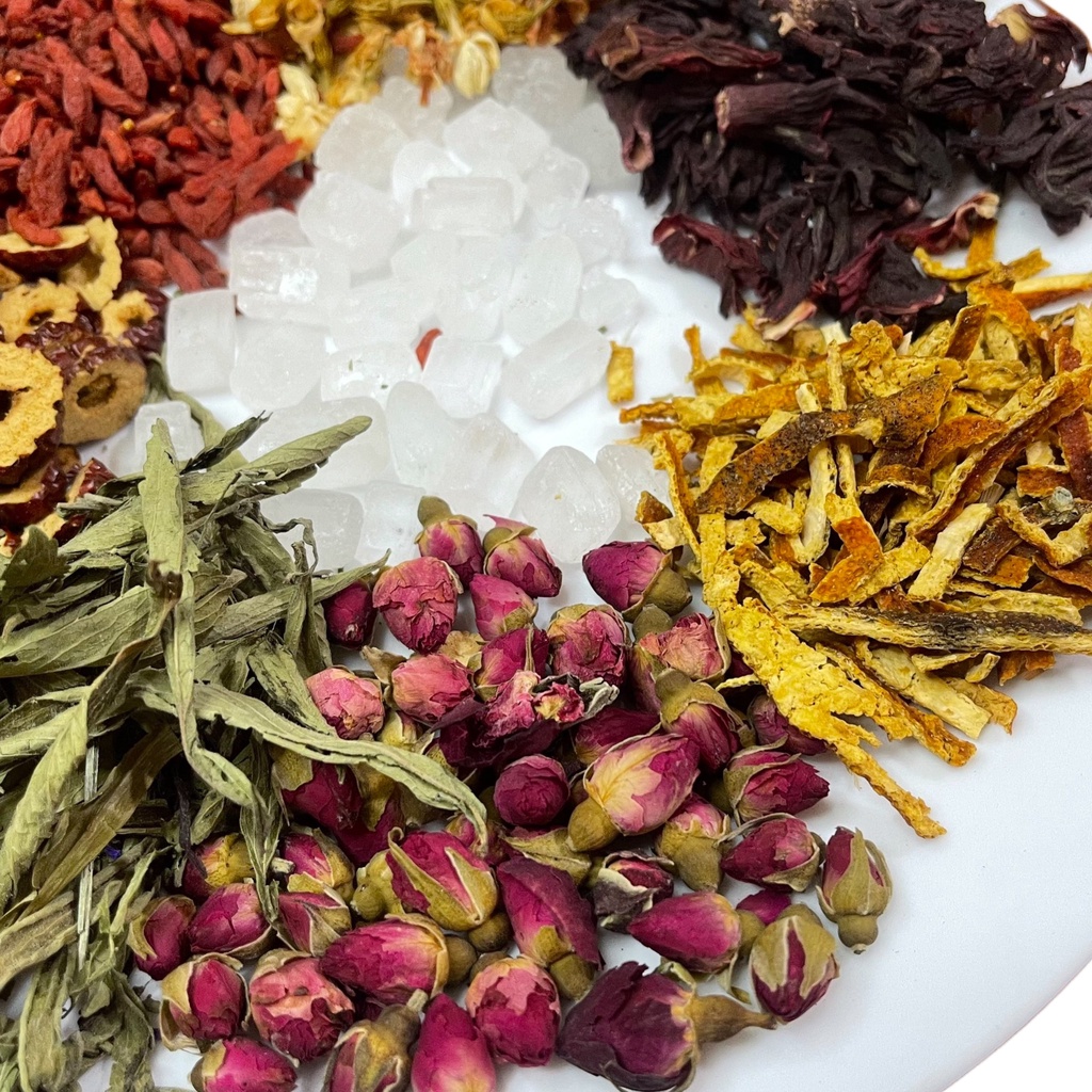 Trà hoa quả thảo mộc Bát Hoa Tiên Mộc Trà