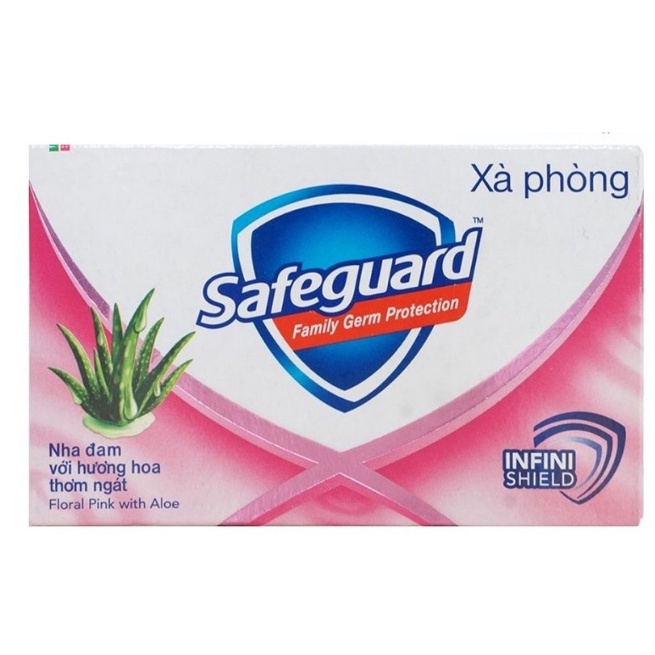 Xà bông cục Safeguard Hồng-XANH  130g