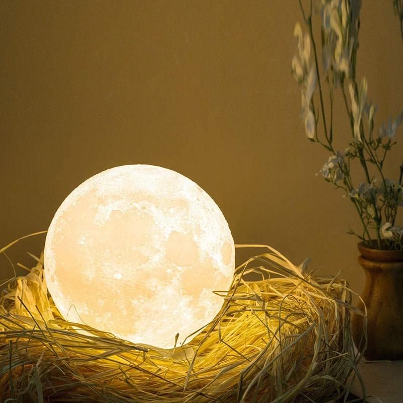 Đèn ngủ mặt trăng mini dễ thương, 16 màu, điều khiển từ xa 21 nút