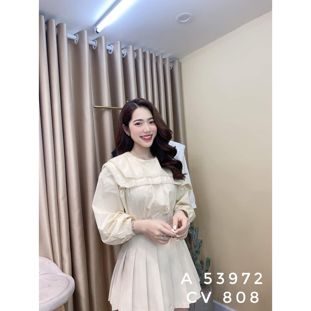 Sơ mi pha ren 4 màu