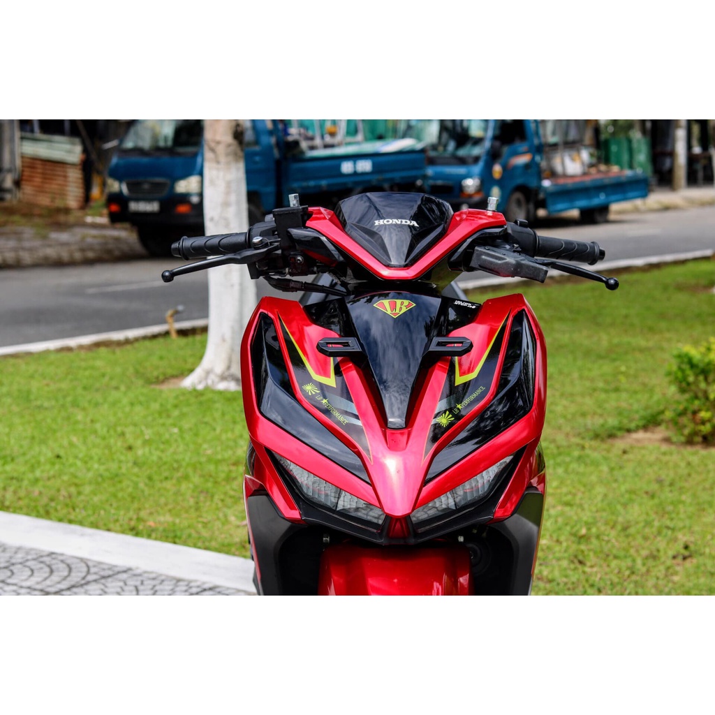 Tem Rời Dán Xe Vario 2018 Mẫu Liberty Walk Đỏ Vàng Đen Cực Chất, Hàng 3 Lớp Chất Lượng Cao