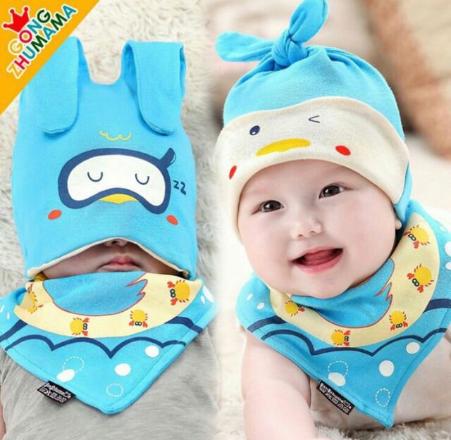 Yếm kèm mũ ngủ