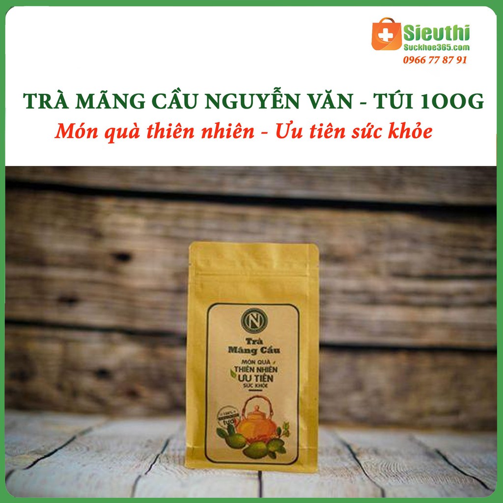 Trà Mãng Cầu Xiêm Nguyễn Văn- Túi 100gr- Giúp Ngủ Ngon, Ổn Định Huyết Áp