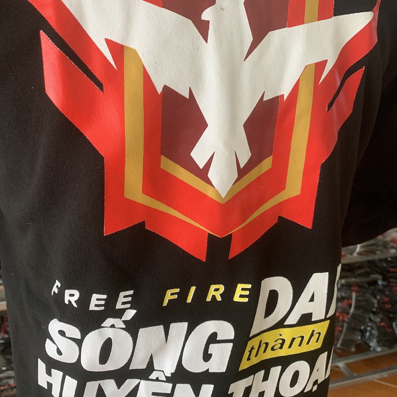 Áo Khoác Free Fire [Đủ size] màu Đen Rank Huyền Thoại | BigBuy360 - bigbuy360.vn