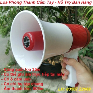 Loa phóng thanh cầm tay có usb 35w
