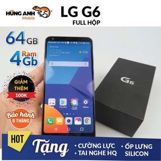 [GIÁ HUỶ DIỆT] Điện Thoại LG G6 64Gb,Ram 4Gb Hàn Quốc. Trắng. FULL Hộp. Tặng Cường Lực, Ốp, Tai Nghe. Có Tiếng Việt