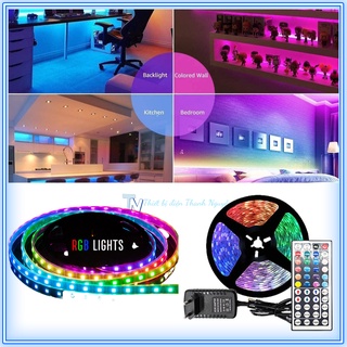 Dây đèn led dán 5050 cuộn 5m ip65, 300led rgb