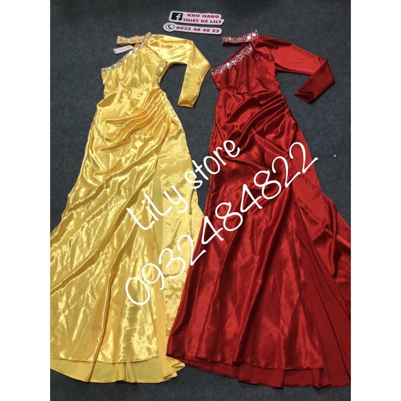 ẢNH VÀ VIDEO thật 10000%    ĐẦM DẠ HỘI 1 VAI  KẾT ĐÁ TRÁNG GƯƠNG