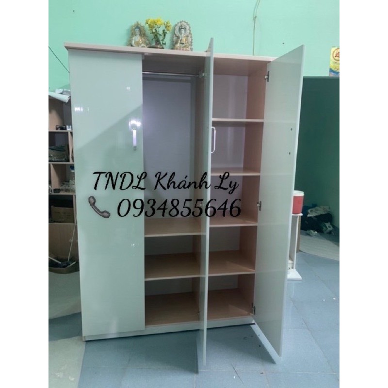 Tủ áo nhựa đài loan 3 buồng 1m23x1m85