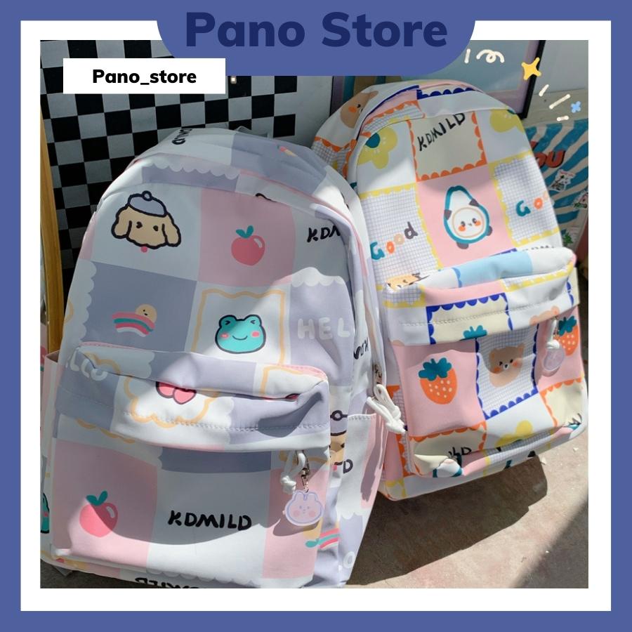 Balo đi học nữ họa tiết dễ thương ulzzang hàn quốc giá rẻ cho học sinh cấp 2, cấp 3 B406