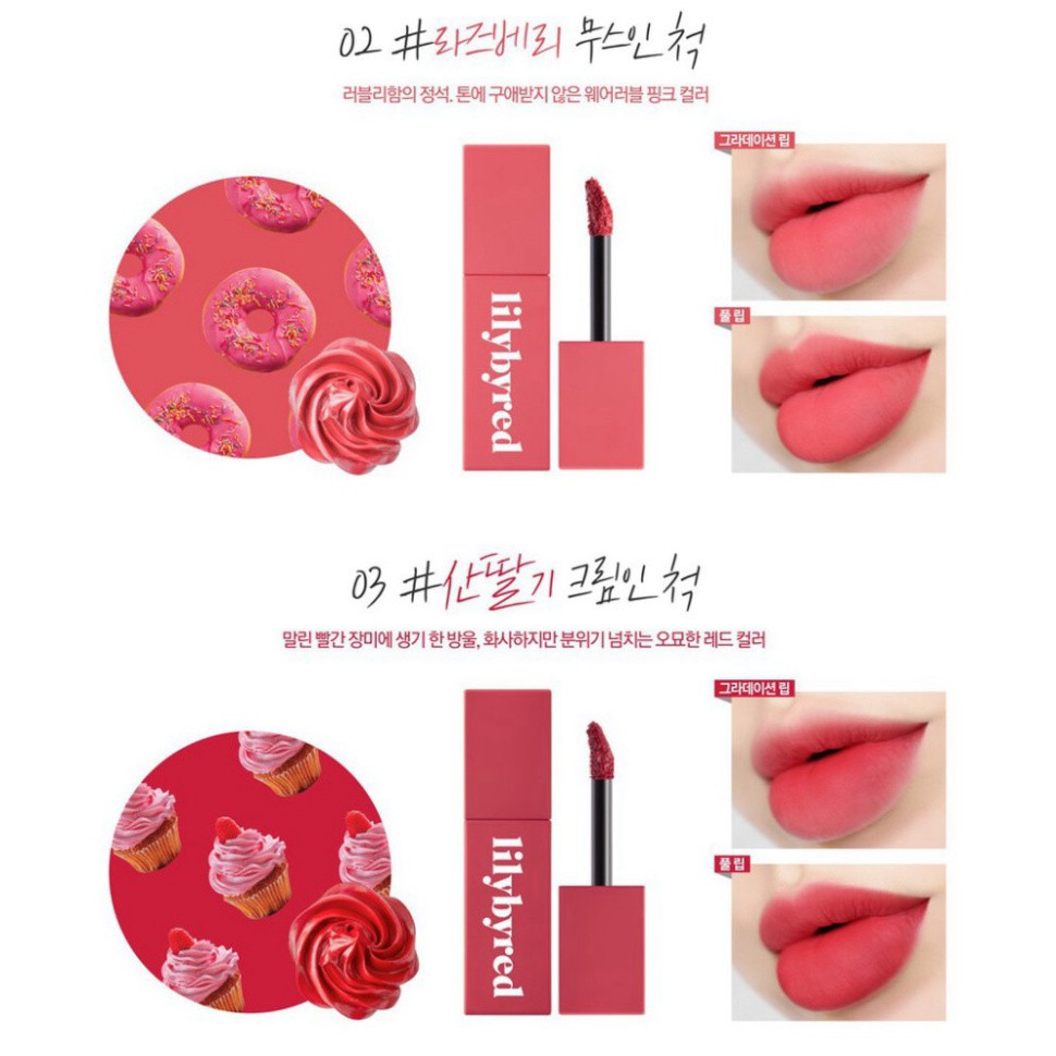 Son Kem Lì, Siêu Mịn Môi Lilybyred Romantic Liar Mousse Tint Z13