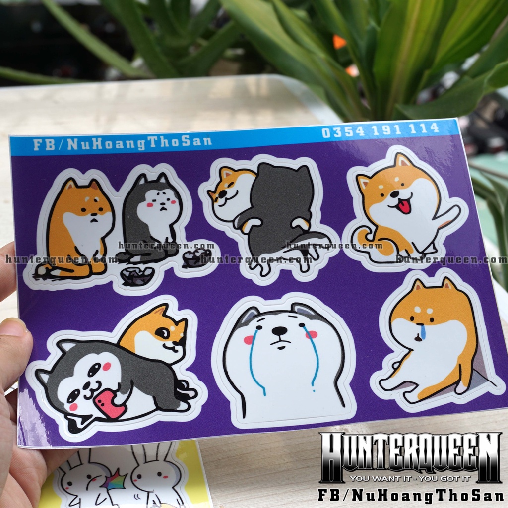 Sticker Zalo cute. Hình dán điện thoại, laptop, nón bảo hiểm dễ thương. Chống nước, không bay màu