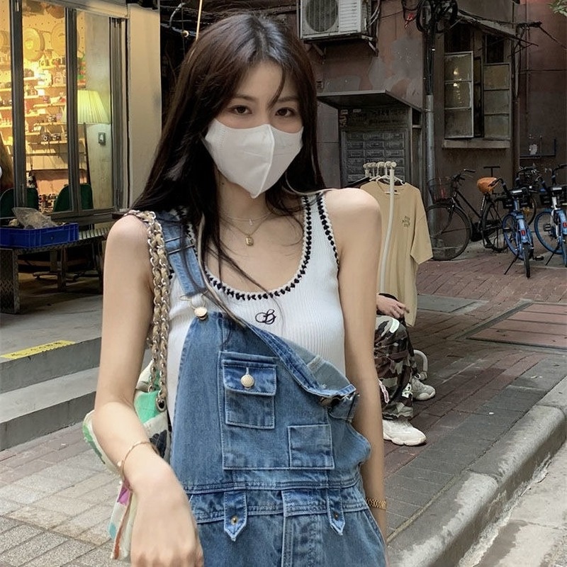 Áo Hai Dây Dáng Ngắn Thời Trang Mùa Hè Hàng Mới Dành Cho Bạn Nữ