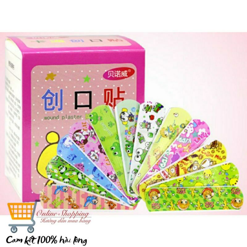 Hộp 120 miếng băng y tế urgo hoạt hình