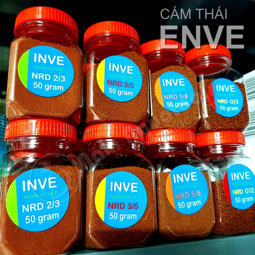 Cám Thái INVE nhiều size [hộp 50gr] - Thức ăn Dành cho cá bảy màu, neon, beta...