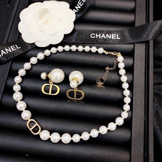 Set trang sức vòng cổ bông tai sành điệu cho nữ